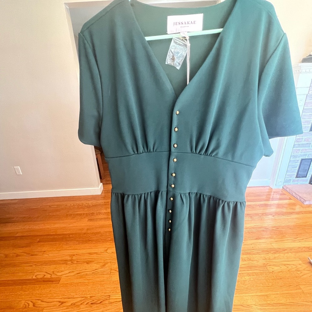 Jessakae pine green/evergreen dress